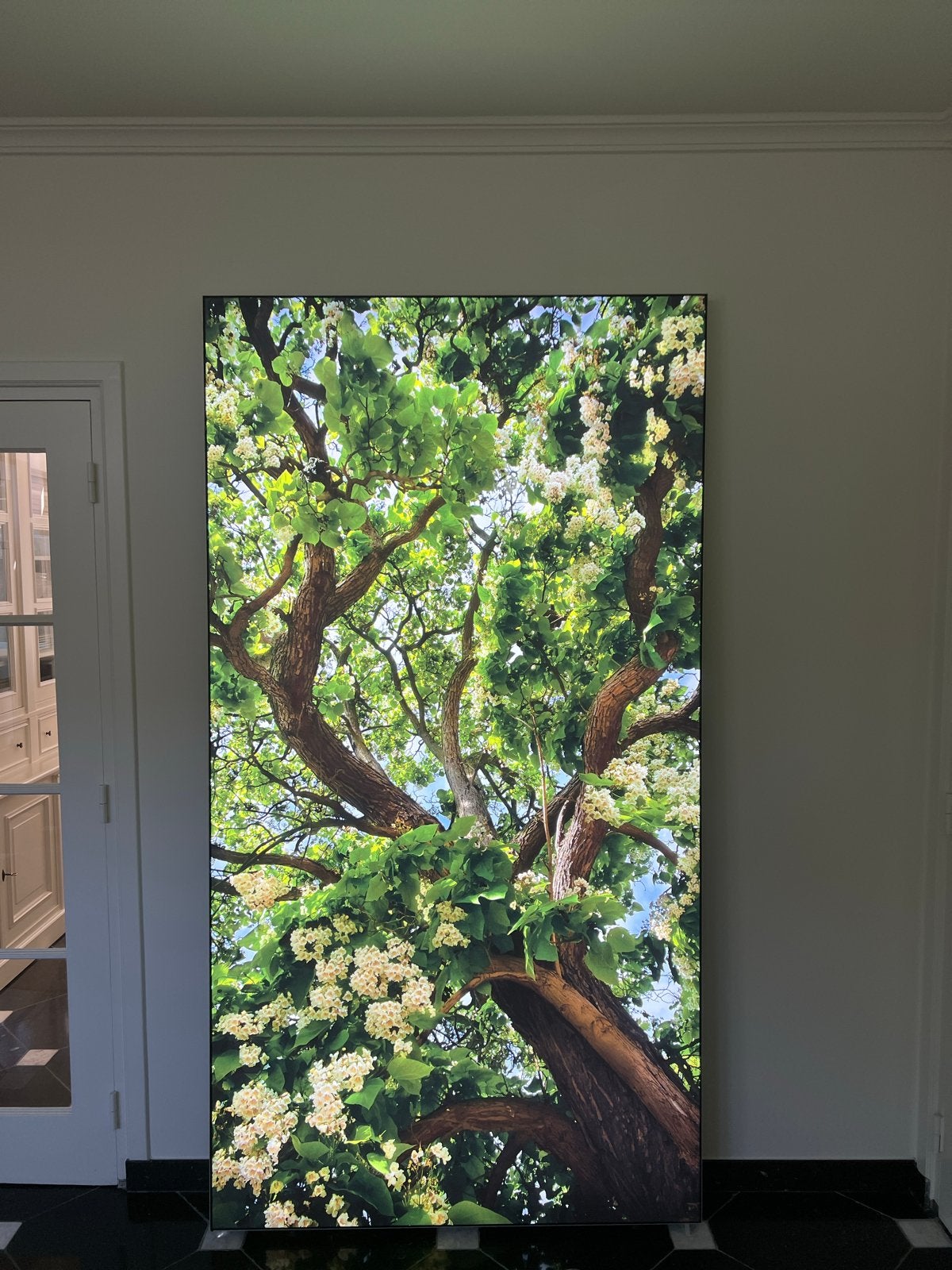 LED Display Lichtbox - 225 cm x120 cm, Ophalen, Zo goed als nieuw, Met verlichting, Reclamebord