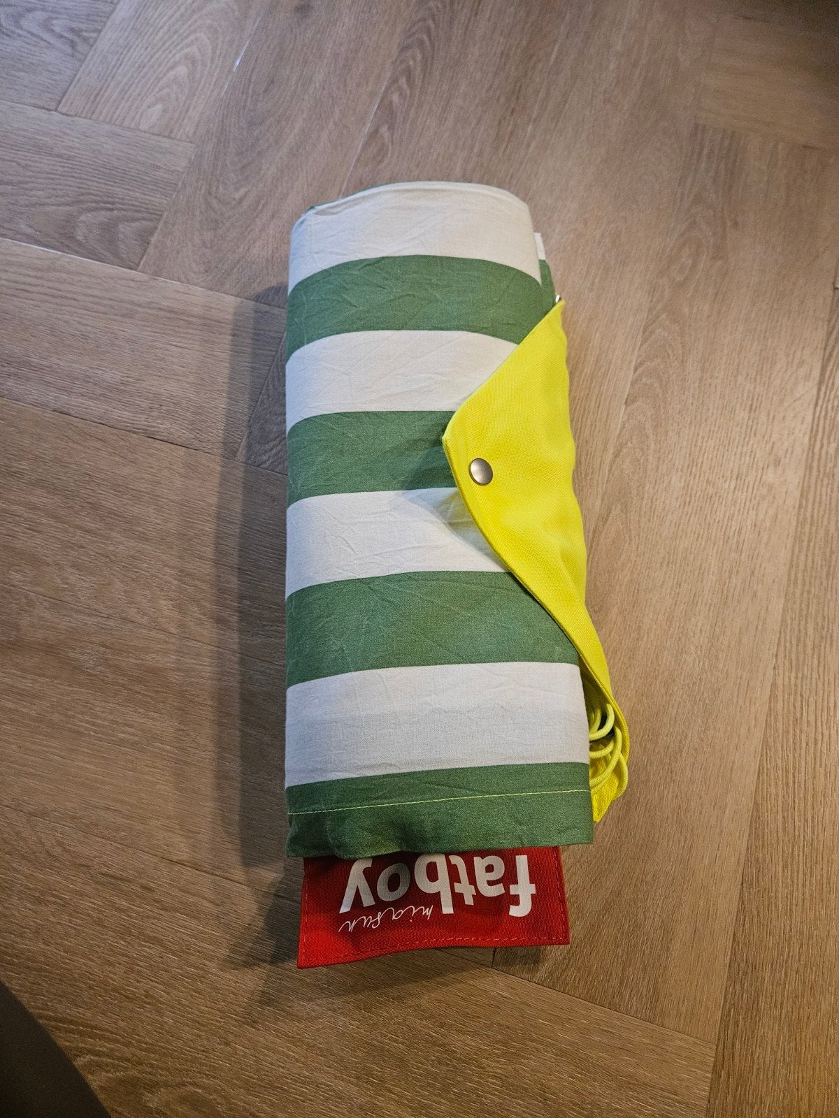 Fatboy Miasun strandtent/zonnescherm - Groen gestreept, Ophalen of Verzenden, Zo goed als nieuw