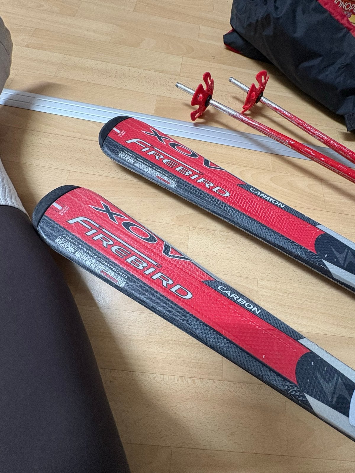 Blizzard Firebird Ski's 170cm + skistokken en tas, Overige merken, 140 tot 160 cm, Gebruikt, Ophalen of Verzenden