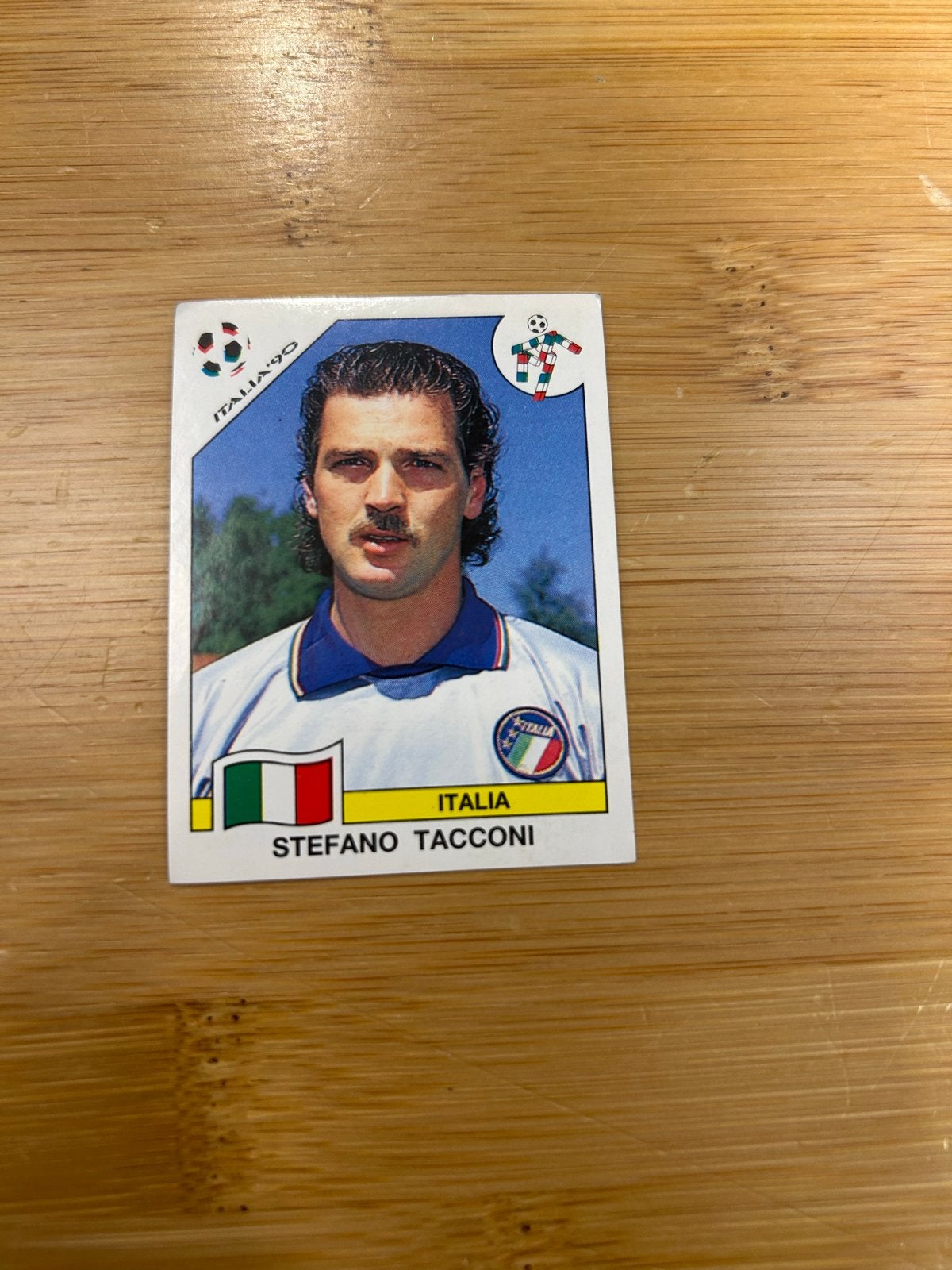 Voetbalplaatje Stefano Tacconi - Italia '90, Verzamelen, Ophalen of Verzenden, Zo goed als nieuw, Buitenlandse clubs, Poster, Plaatje of Sticker