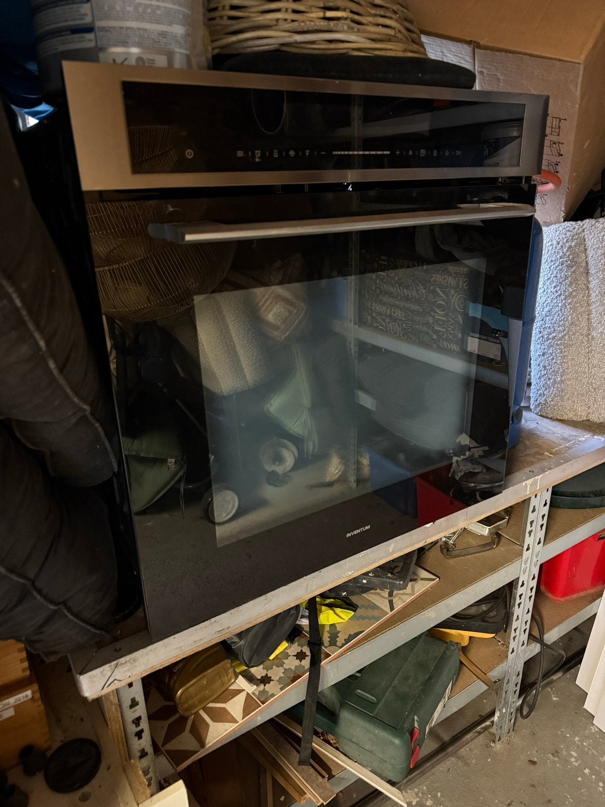 Inventum Inbouw Combi magnetron oven, Ophalen, Gebruikt, Oven, Hete lucht