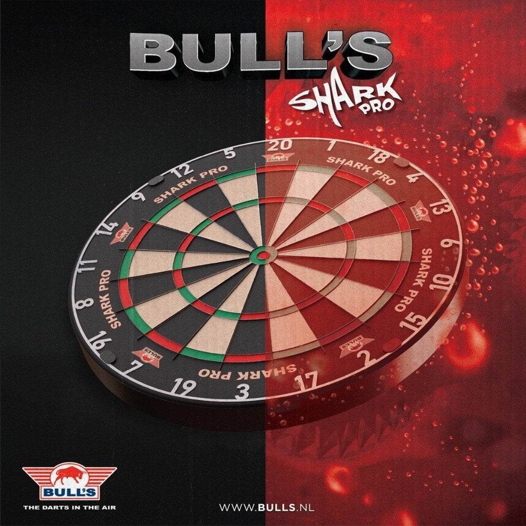 Bull's dartbord Shark Pro, Sport en Fitness, Darts, Ophalen of Verzenden, Nieuw, Dartbord