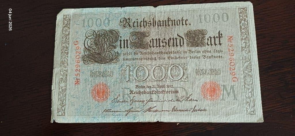 Oud bankbiljet duits (speciaal), Postzegels en Munten, Bankbiljetten | Europa | Niet-Eurobiljetten, Ophalen of Verzenden, Duitsland