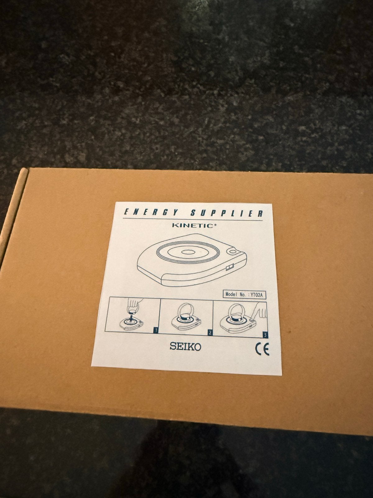 Seiko Kinetic Energy Supplier YT02A - Horlogelader, Seiko, Kunststof, Verzenden, Polshorloge