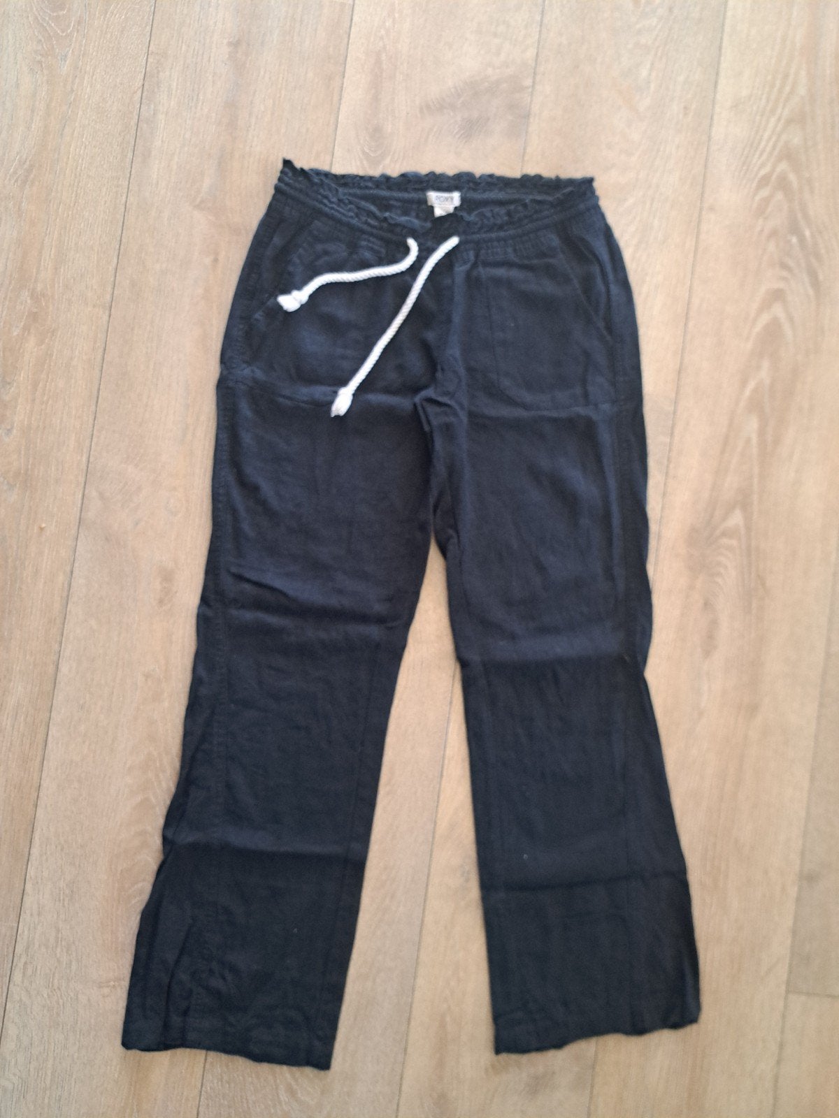 Roxy linnen broek zwart XS/S, Zwart, Ophalen of Verzenden, Maat 34 (XS) of kleiner, Lang
