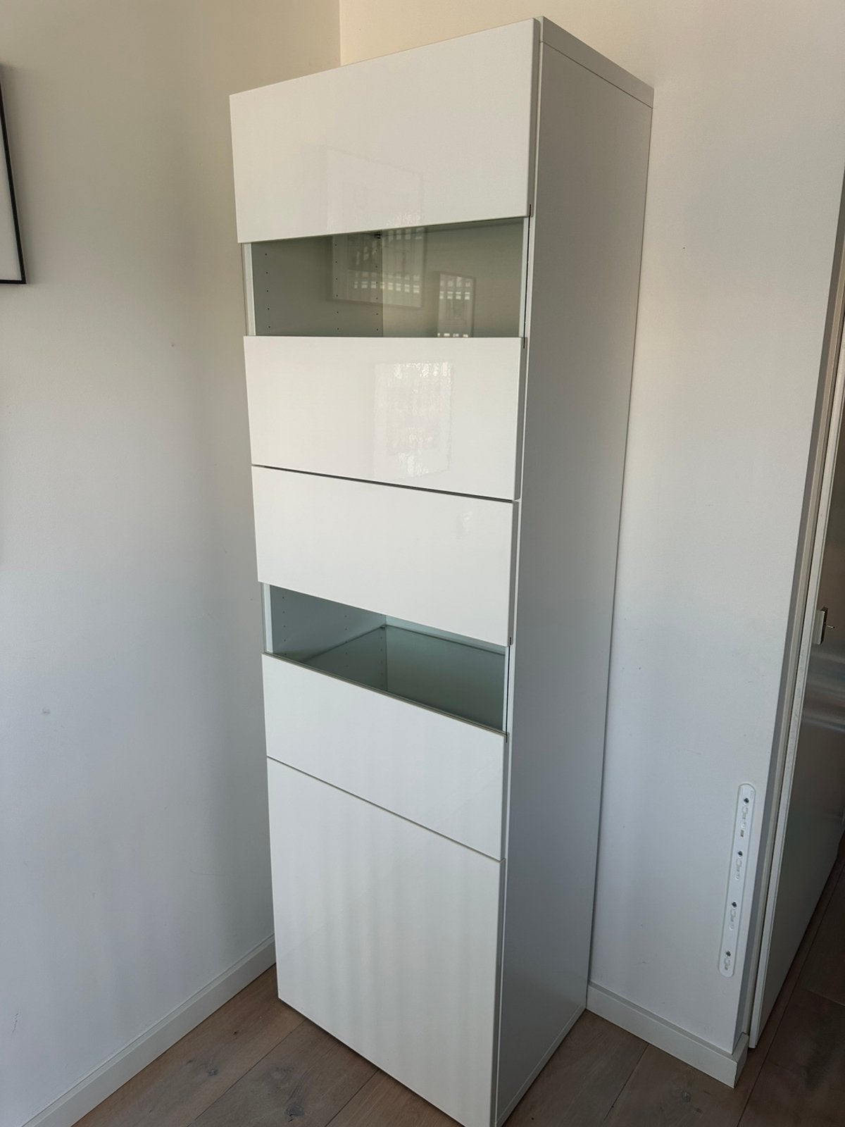 Ikea Besta vitrinekast, Ophalen, Glas, 50 tot 100 cm, 150 tot 200 cm