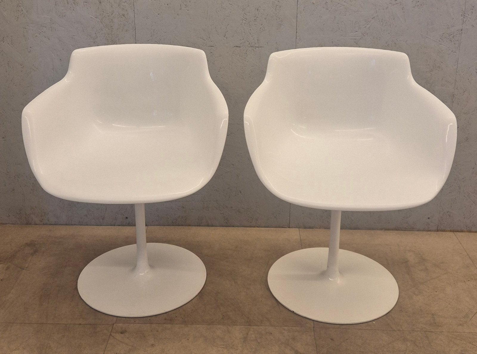 2x MDF Italia Flow Armchair – Jean Marie Massaud – Draaibaar, Ophalen, Gebruikt, Twee, Modern Design