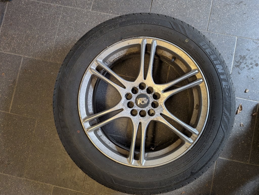 Set 4 Delinte All Season banden 225/60R18 (incl. PCW velg), Ophalen, 18 inch, Gebruikt, All Season