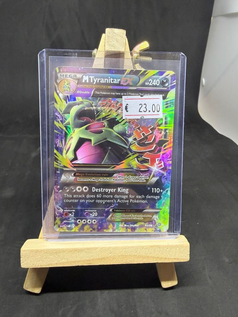 M Tyranitar ex 43 nm/exc, Ophalen of Verzenden, Zo goed als nieuw