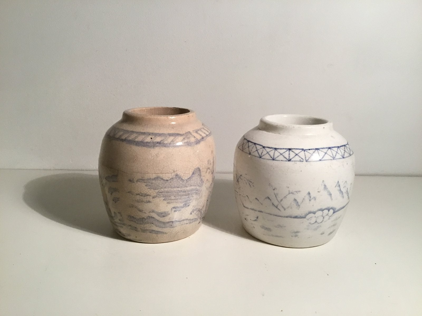 2 Antieke Gemberpotten ( in Hilversum ), Ophalen of Verzenden