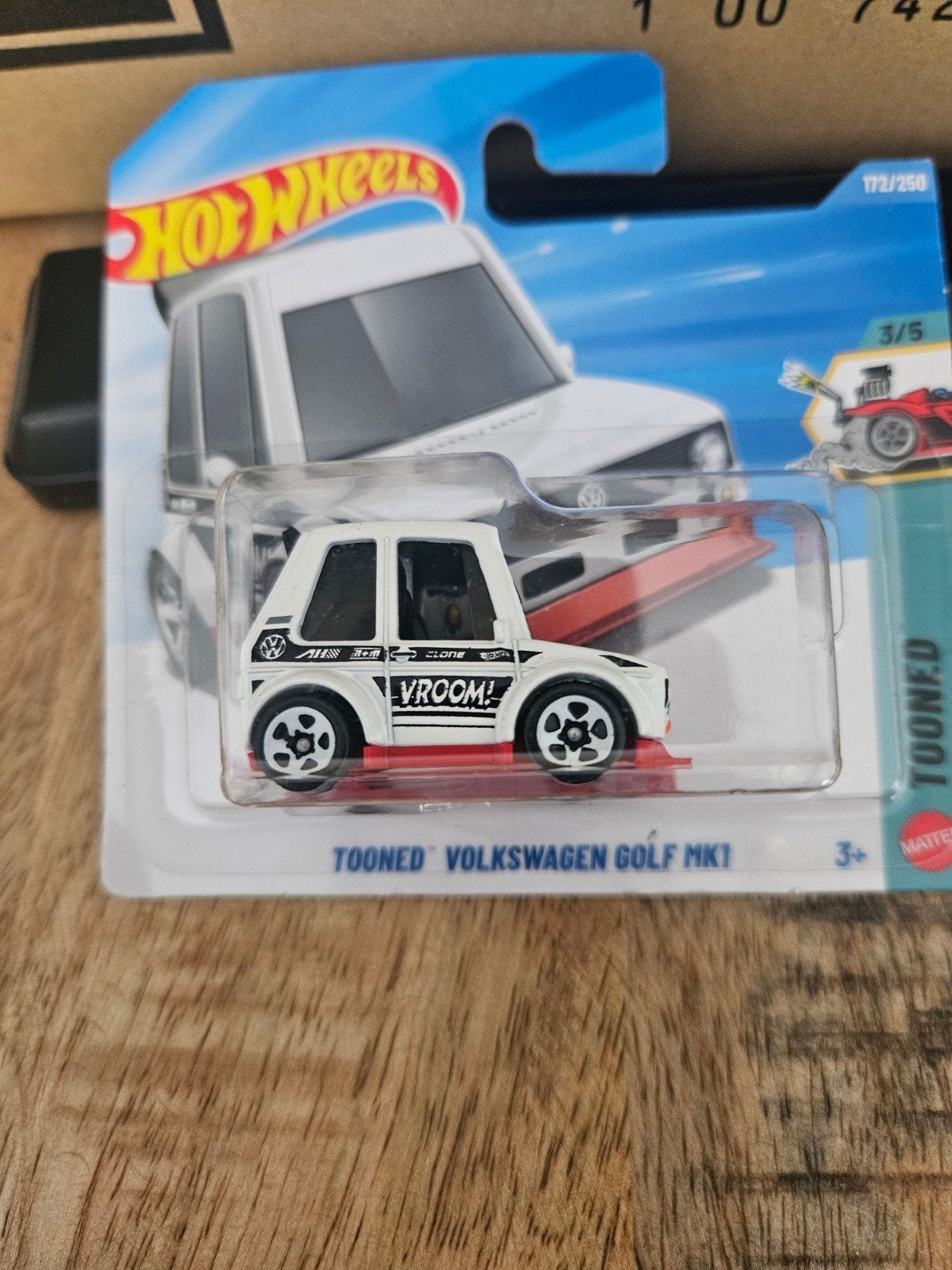 Hotwheels Volkswagen Golf 1 Tooned Nieuw, Ophalen of Verzenden, Nieuw, Auto
