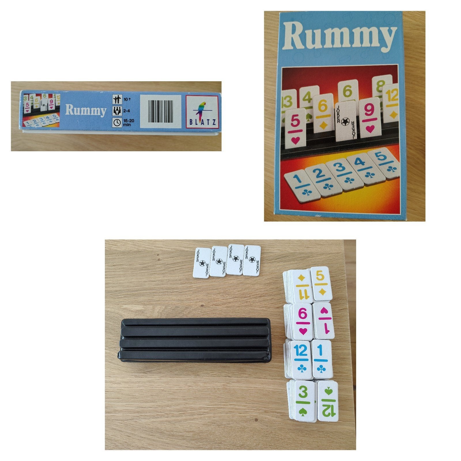 Rummy kartonnen versie - reiseditie - compleet, Ophalen of Verzenden
