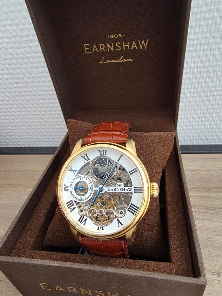 Thomas Earnshaw ES-8006-02 Longitude, Sieraden, Tassen en Uiterlijk, Horloges | Heren, Overige merken, Overige materialen, Polshorloge