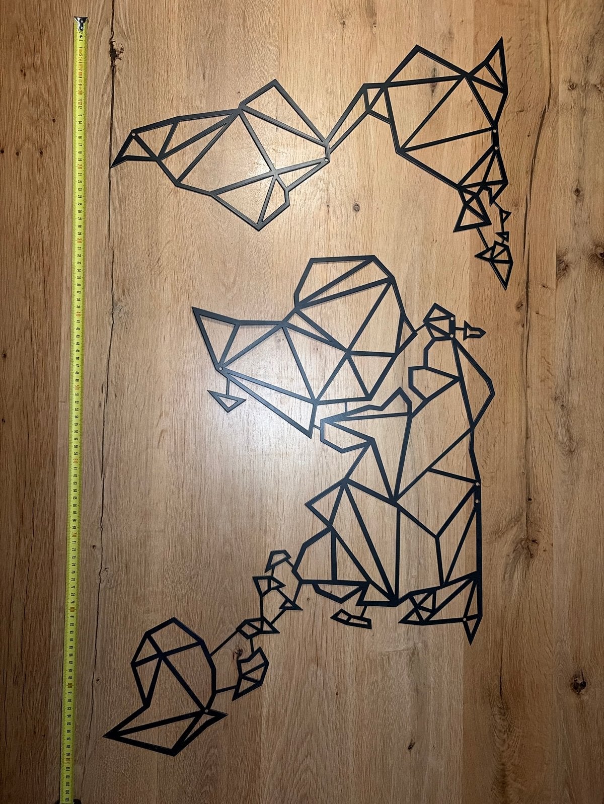 Hoagard zwart metalen wanddecoratie wereldkaart 60x100, Ophalen, Metaal, Wandsculptuur, Zwart
