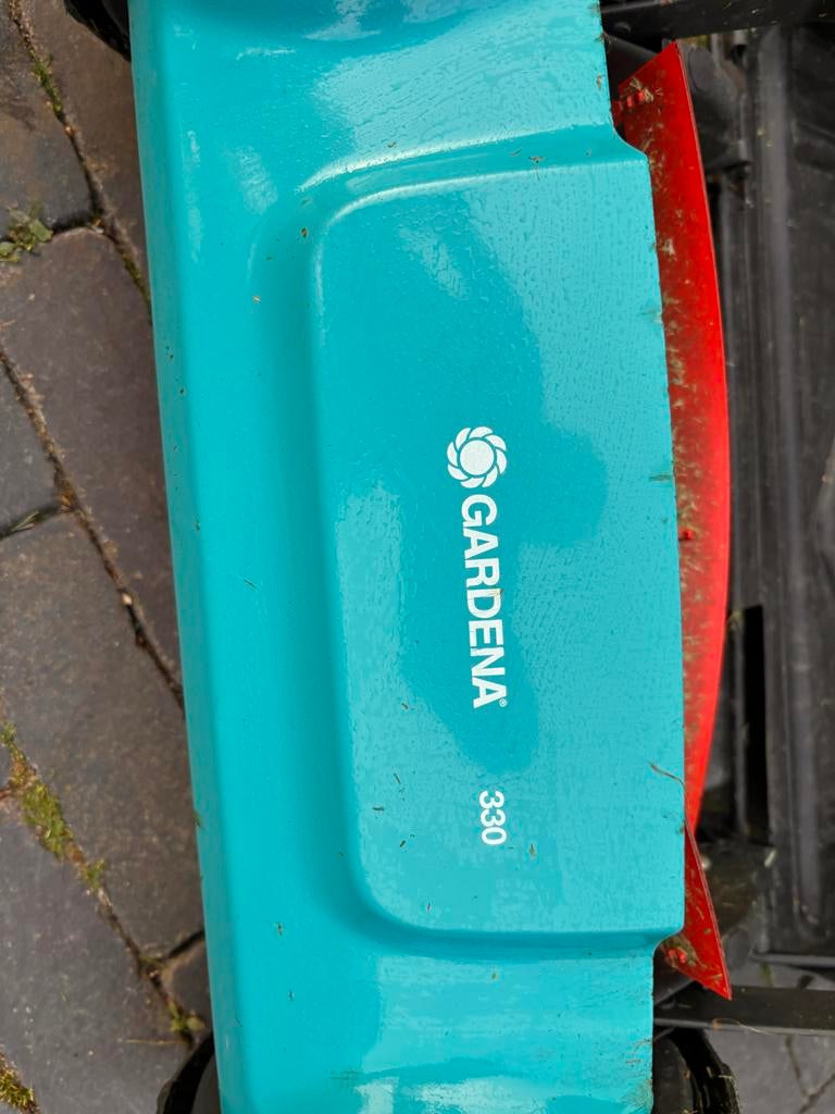 Gardena 330 Handgrasmaaier met Opvangbak, Ophalen, Gebruikt, Handgrasmaaier, Opvangbak