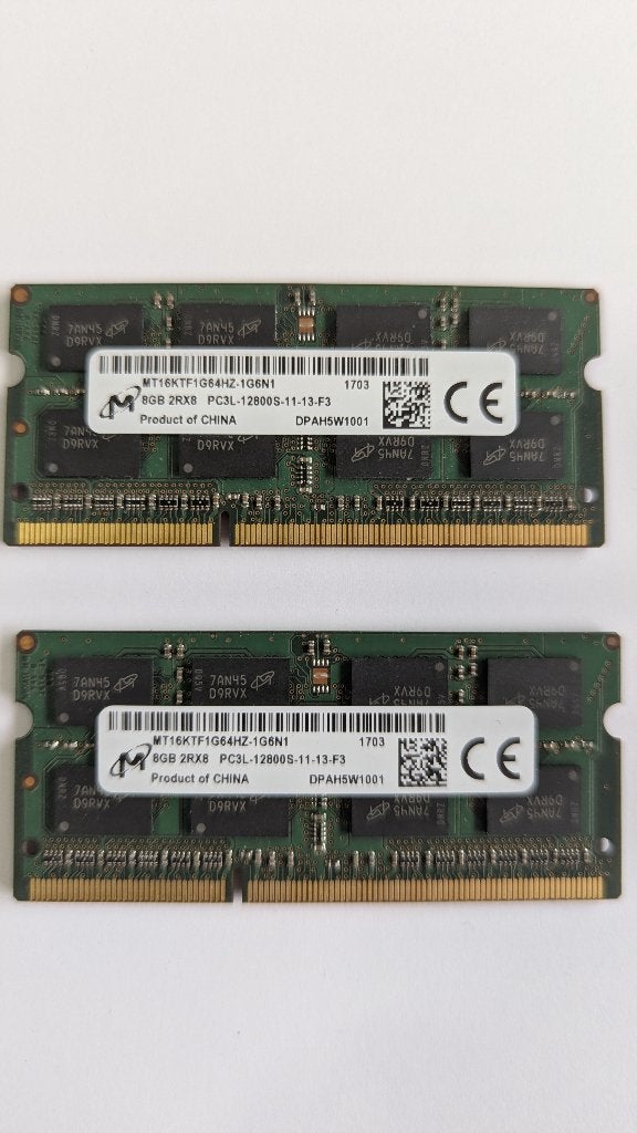8 GB DDR3 SO-DIMM Micron, 8 GB, DDR3, Ophalen of Verzenden, Zo goed als nieuw