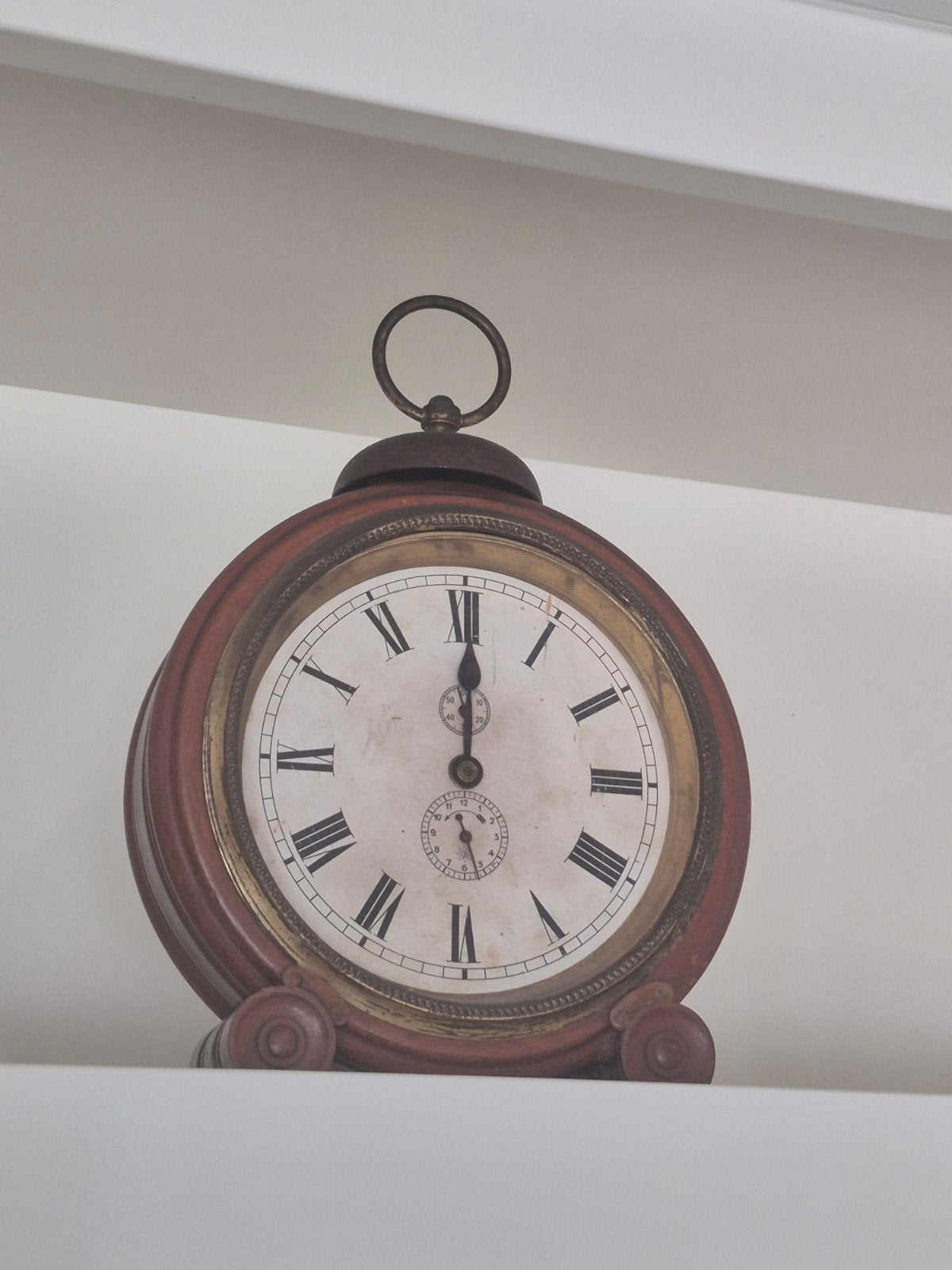 Oude Vintage Klok - Wijzer ontbreekt, Gebruikt, Bruin, Antiek, Analoog