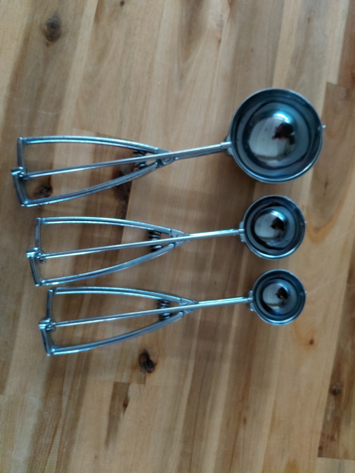 3 ijs knijpers te koop als nieuw, Ophalen, Zo goed als nieuw, Rvs of Chroom