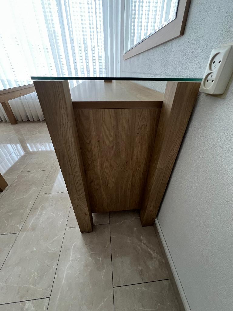 Woonkamer meubels + leren stoelen, Ophalen, Gebruikt, Overige materialen, 150 tot 200 cm