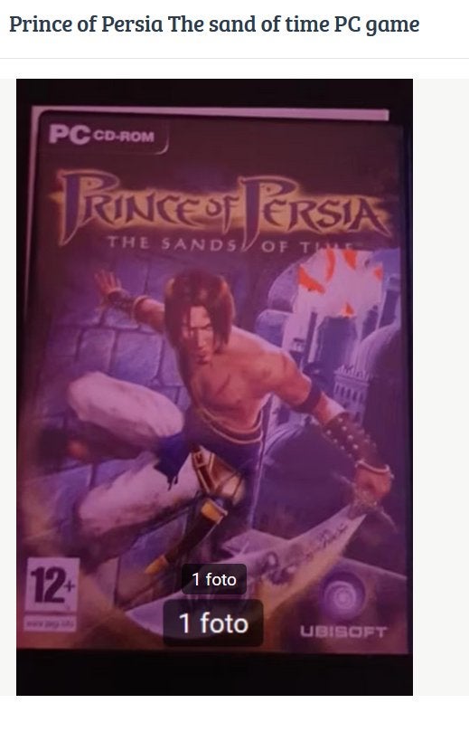 Prince of Persia The sand of time PC game, Spelcomputers en Games, Avontuur en Actie, 1 speler, Ophalen of Verzenden, Zo goed als nieuw
