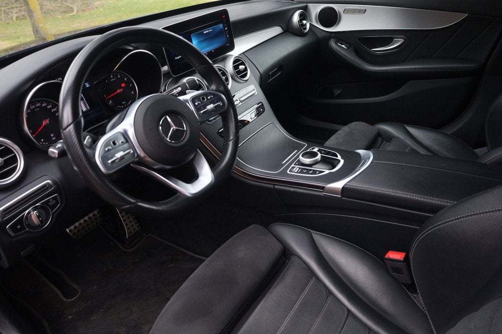 Mercedes-Benz C-klasse Estate 200 Business Solution AMG Aut., Auto's, Mercedes-Benz, 4 cilinders, Blauw, 1465 kg, Origineel Nederlands