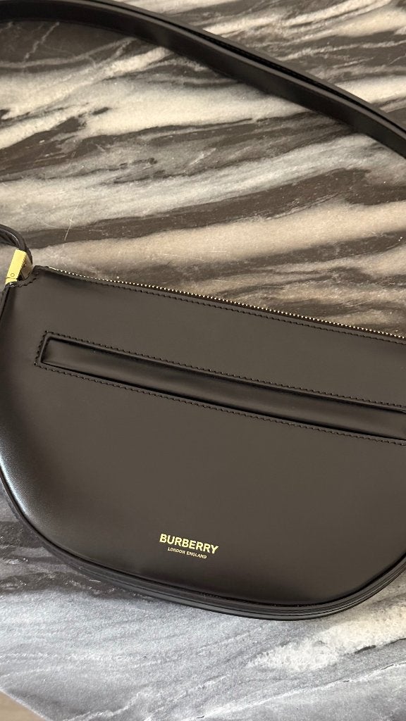 Burberry Olympia tas, Ophalen, Nieuw, Zwart, Handtas