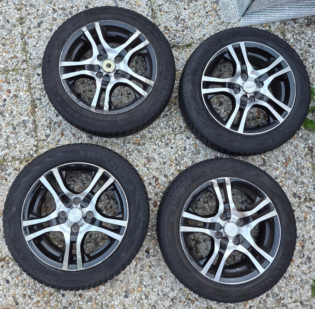 KIA PICANTO, 2013-heden, Lm velgen winterbanden, Auto-onderdelen, Ophalen, 14 inch, Gebruikt, 155 mm