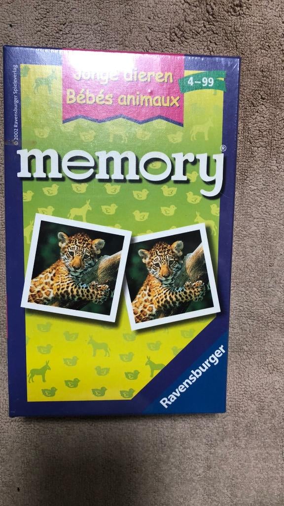 Spelletje Jonge dieren memory, Ophalen of Verzenden, Nieuw