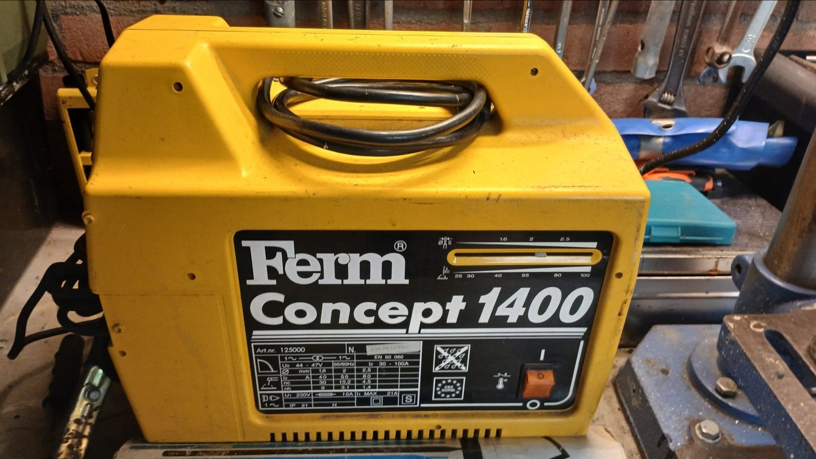 Ferm Concept 1400 lasapparaat - Gebruikt, Ophalen, Gebruikt, Minder dan 150 ampère, Elektroden