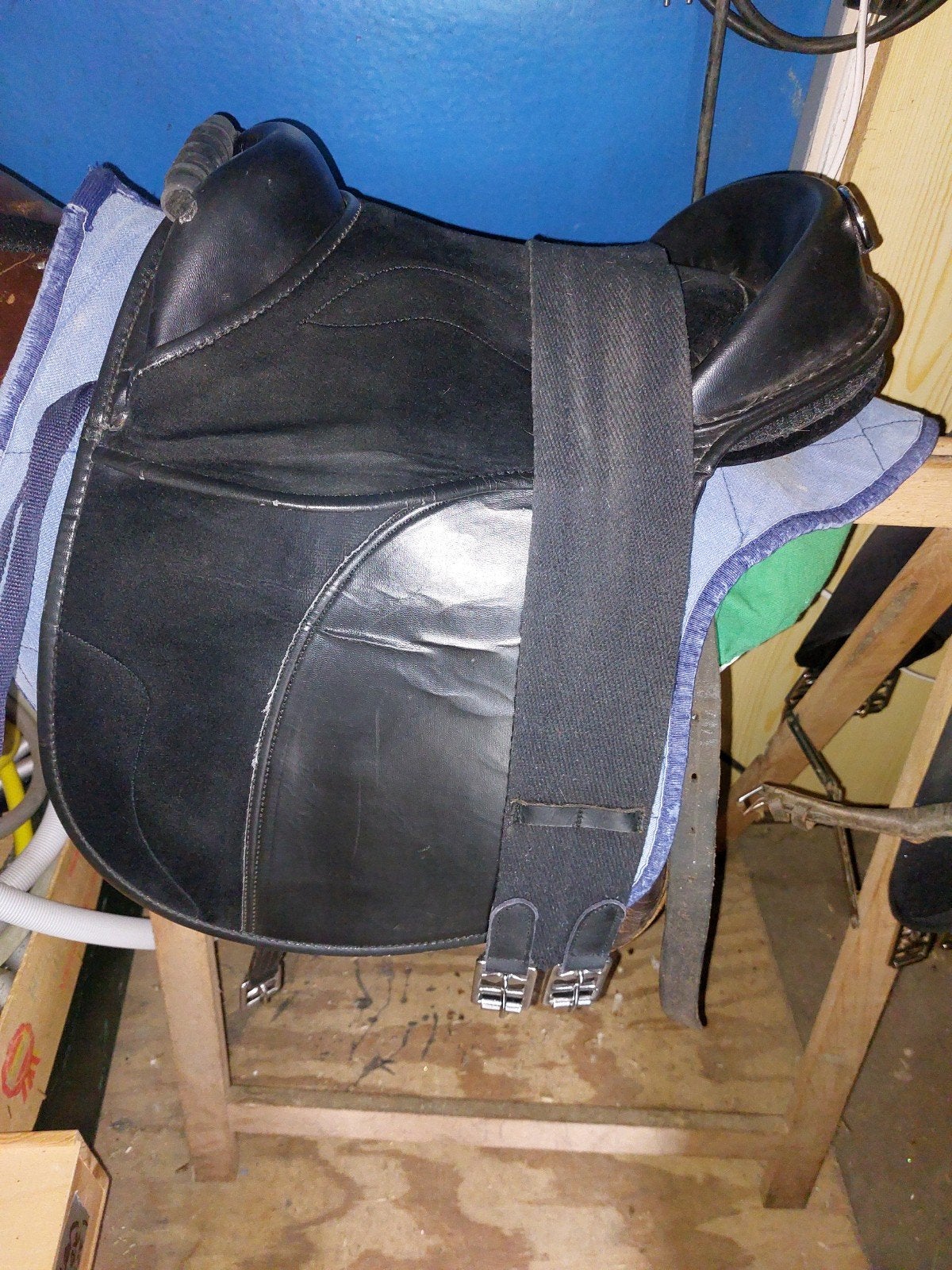 Zadel voor Shetlander, Dieren en Toebehoren, XS (15.5 inch of kleiner), Gebruikt, Vlakke zit, Overige merken
