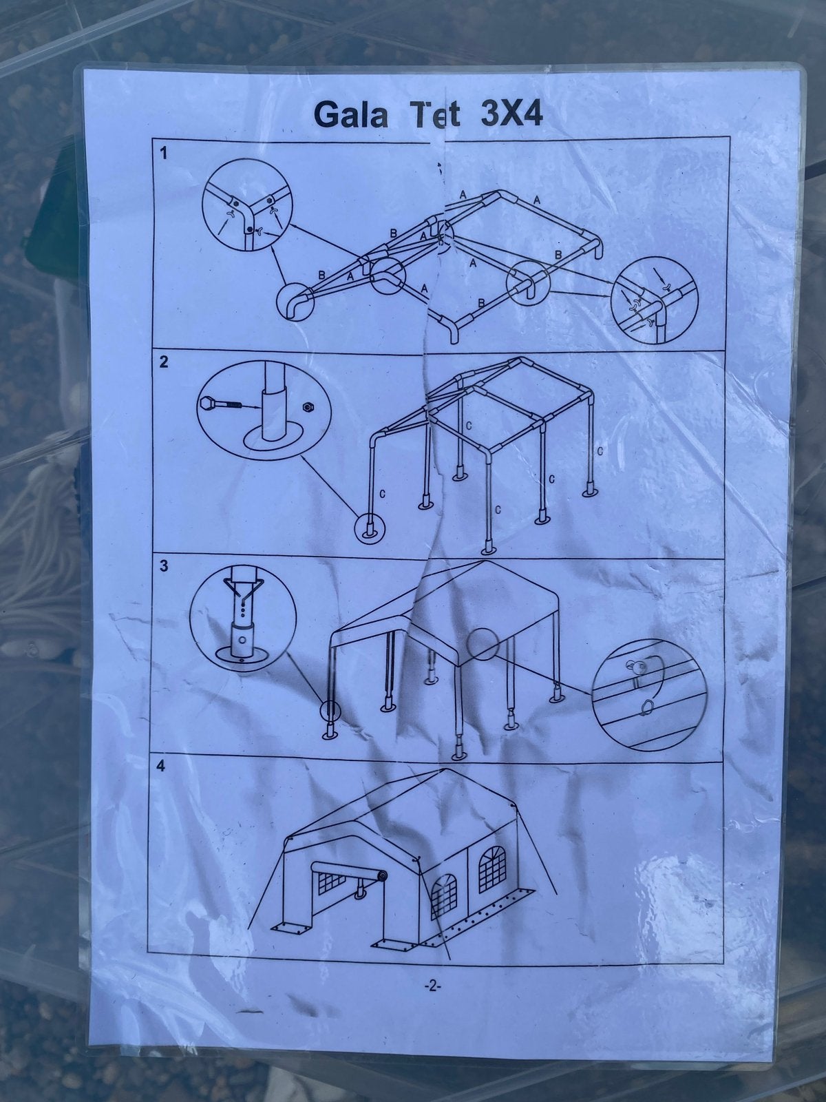 Partytent 3x4 wit - Zeer compleet en zo goed als nieuw, Caravans en Kamperen, Tenten, Ophalen, Zo goed als nieuw