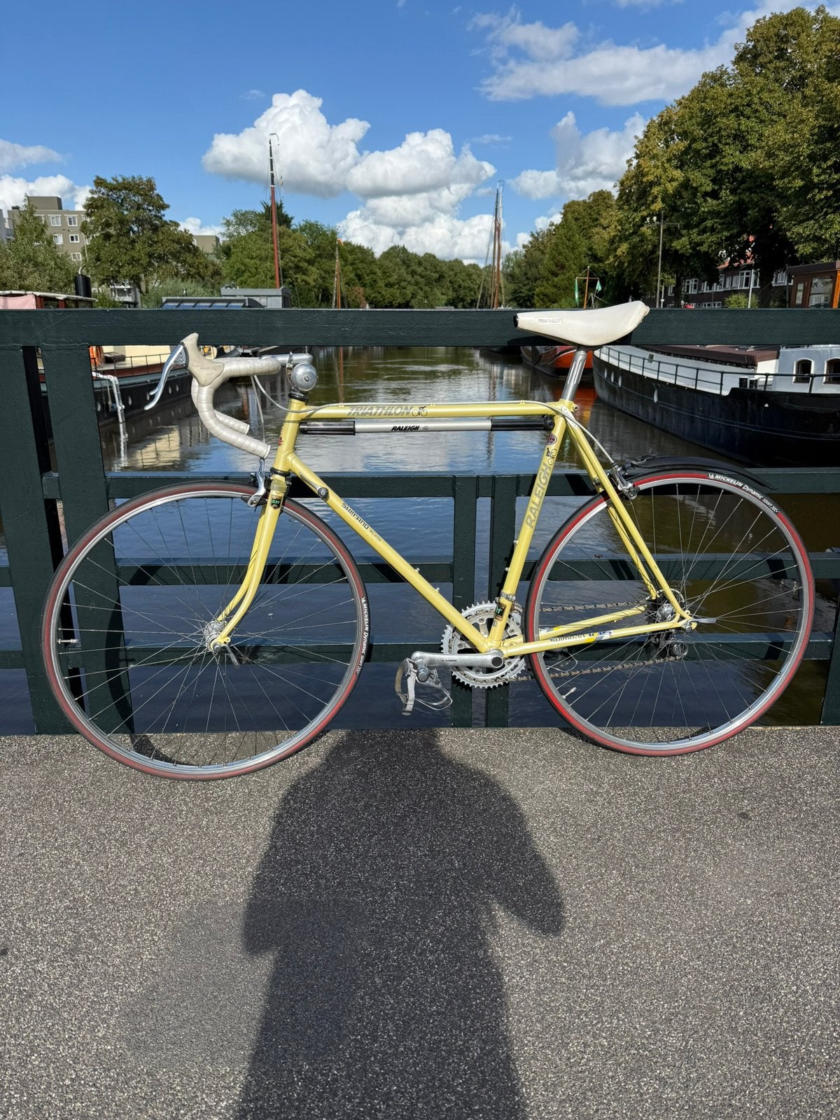 Raleigh Triathlon racefiets met Shimano 105, Fietsen en Brommers, Fietsen | Racefietsen, Aluminium, Zo goed als nieuw, 57 tot 61 cm