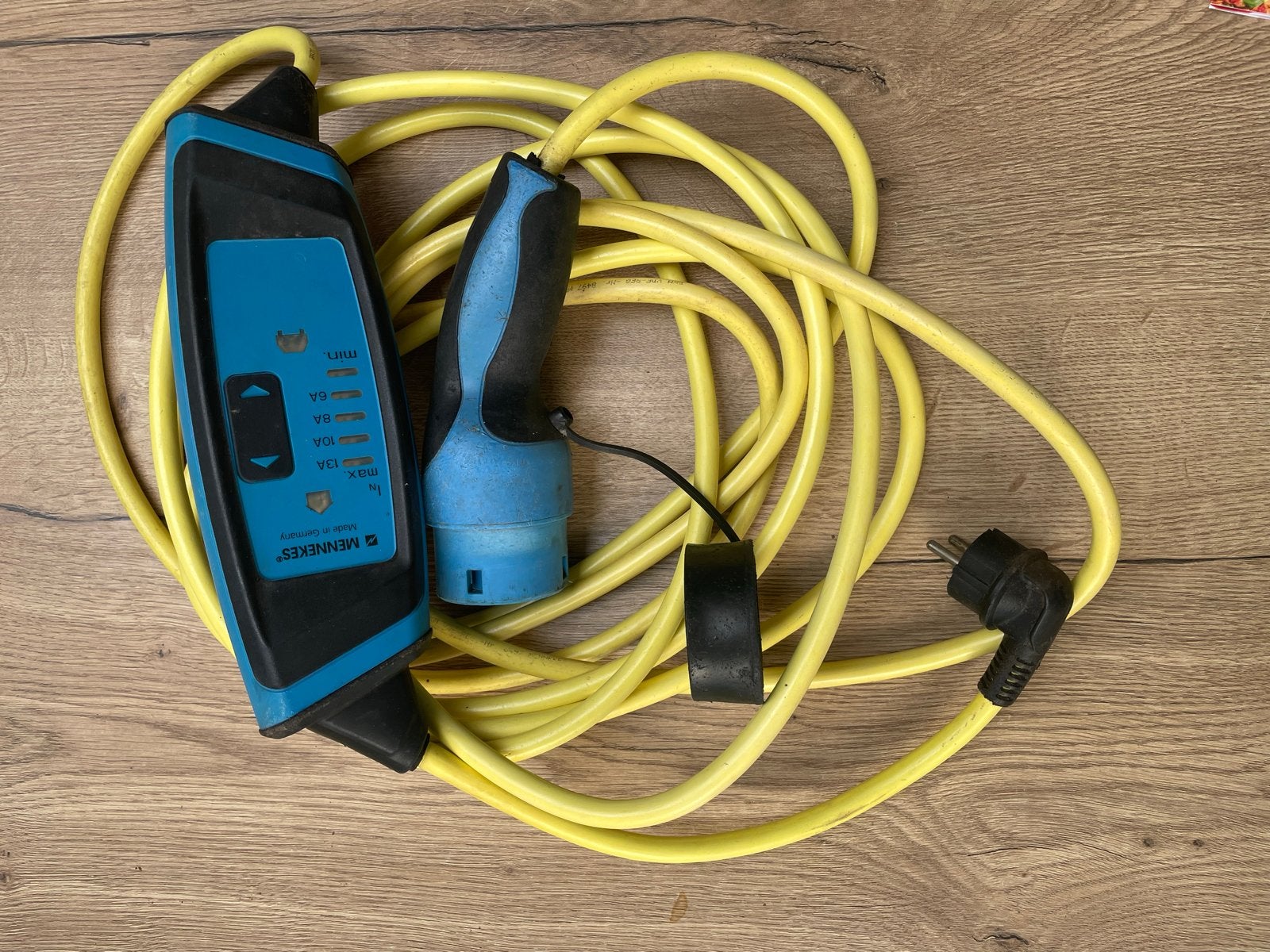 Mennekes 6 mtr Laadkabel Type 2 (13A) voor Elektrische Auto, Ophalen of Verzenden, Gebruikt