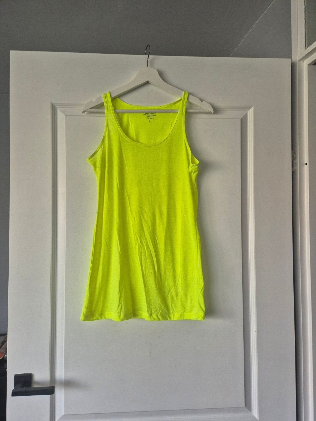 Pieces tanktop geel - Mt L, Kleding | Dames, Geel, Maat 42/44 (L), Ophalen of Verzenden, Zo goed als nieuw