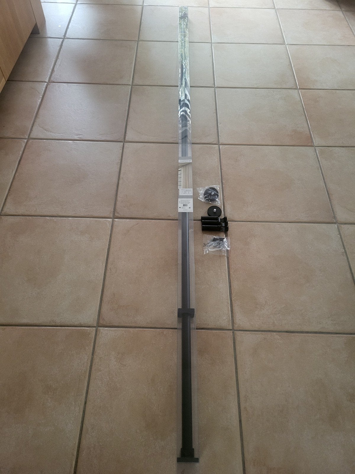 Gordijnrail compleet set - Zwart, 240 cm, Ophalen, Inclusief montageonderdelen, Overige merken, Zwart
