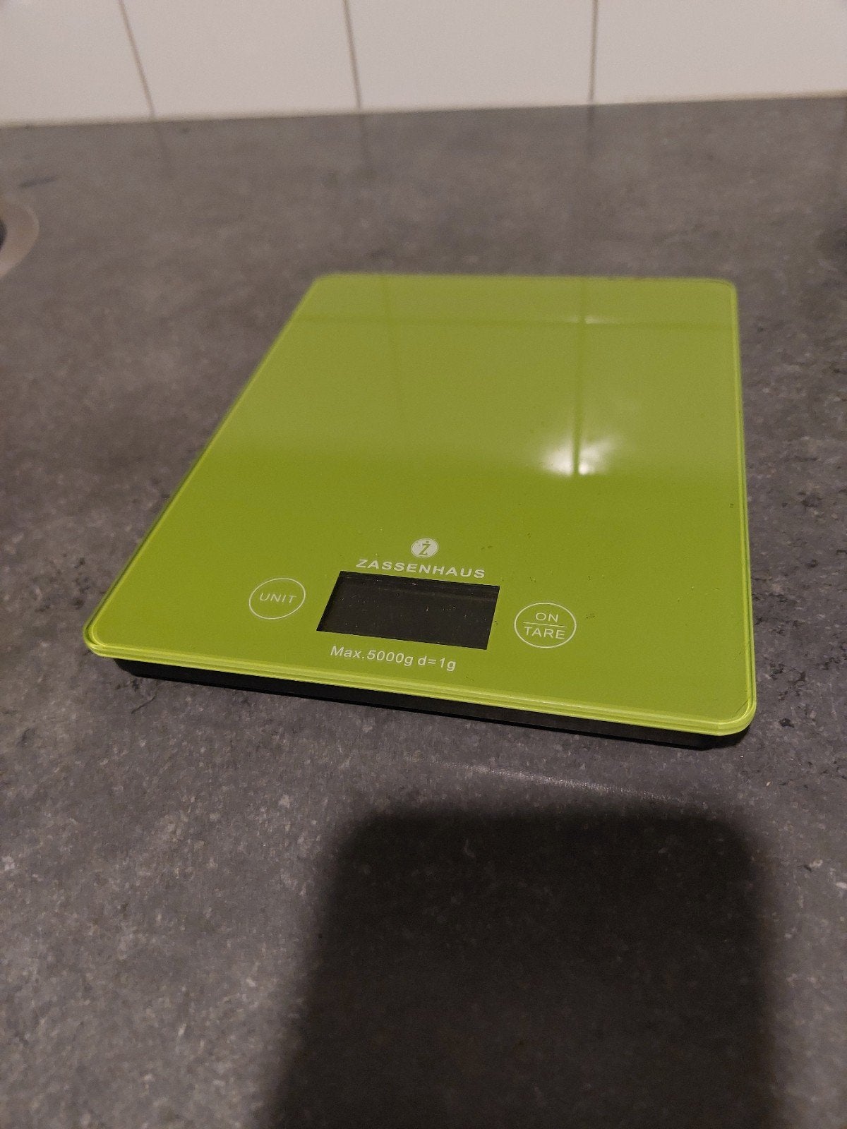 Zassenhaus Digitale Keukenweegschaal - Groen, Witgoed en Apparatuur, Minder dan 10 kg, Keukenweegschaal, Ophalen of Verzenden