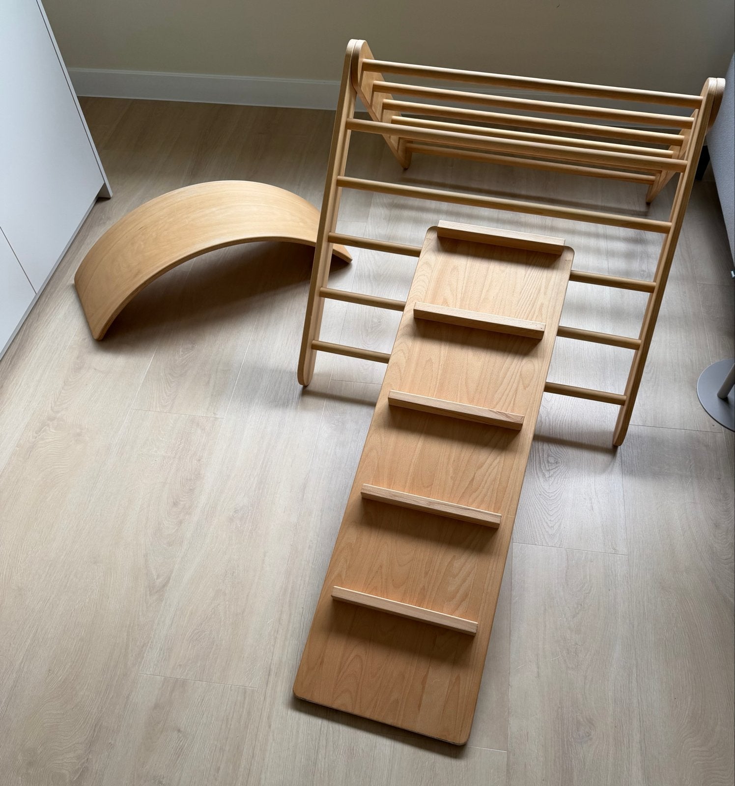 Brubi Montessori Pikler Driehoek met Balansbord, Ophalen, Gebruikt, Klimwand