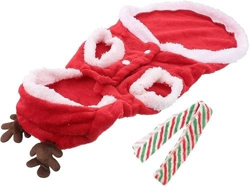 Nieuw kerstpakje hond. Ruglengte 42 cm. Maat M., Ophalen of Verzenden, Nieuw, Hondenkostuum, M