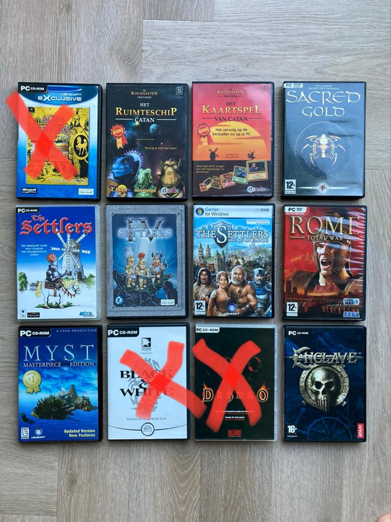 Diverse PC Games Collectie - Strategie, RPG & Avontuur, Gebruikt, 1 speler, Eén computer, Ophalen of Verzenden