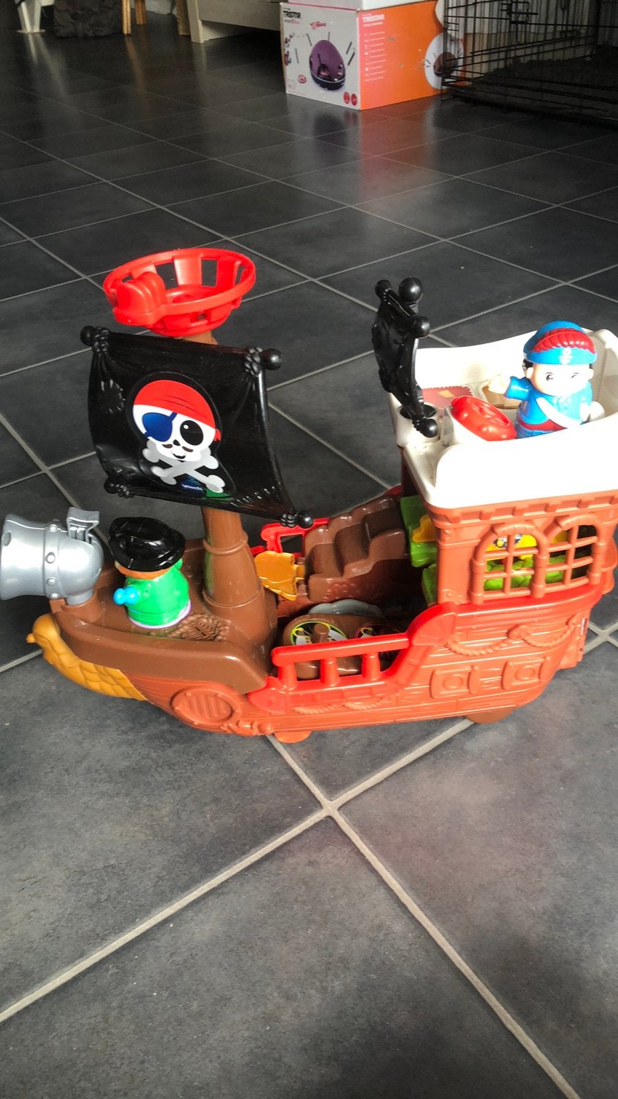 Little people piratenschip inclusief accessoires, Ophalen of Verzenden, Zo goed als nieuw, Speelset, Met licht