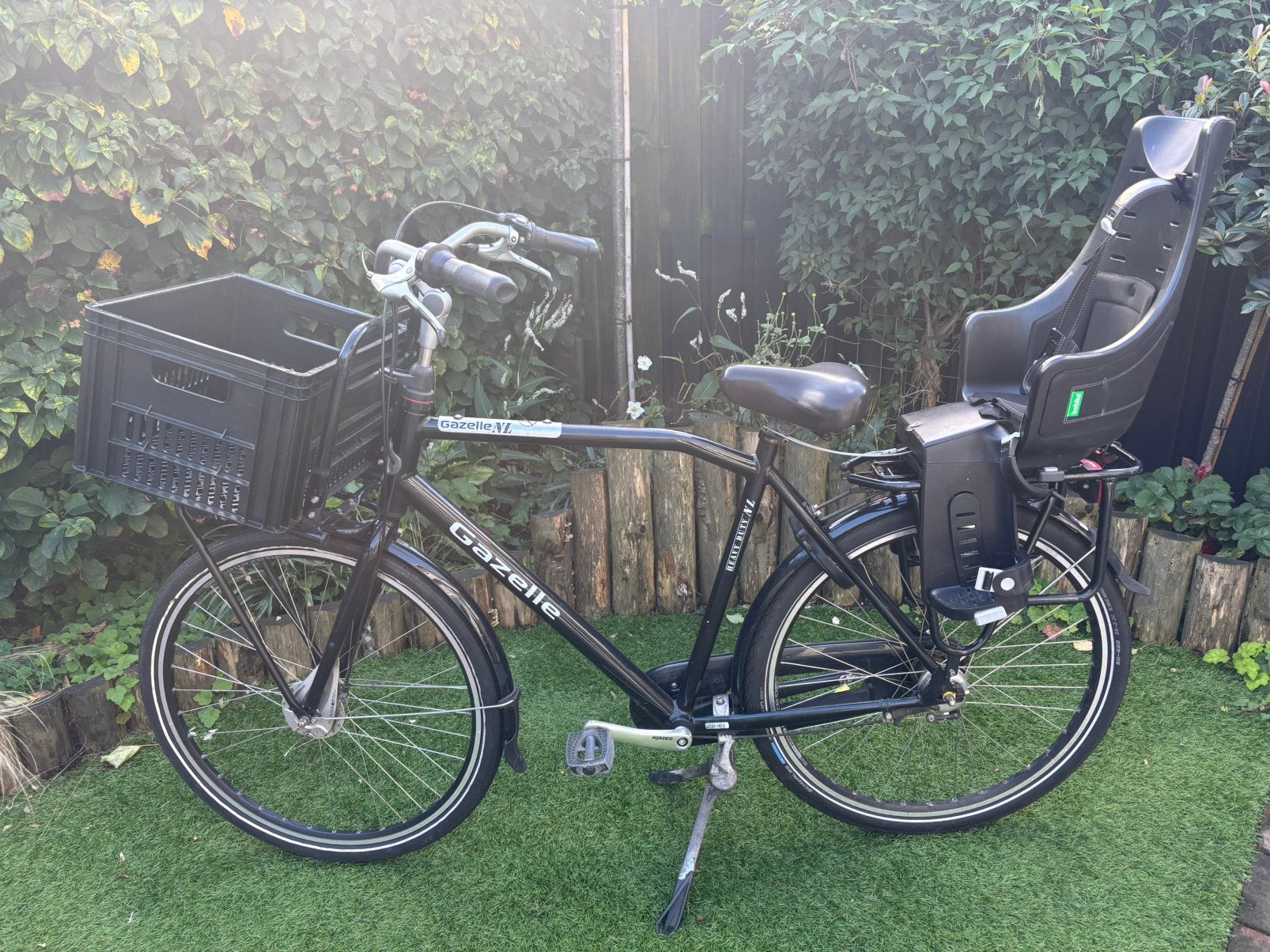 Gazelle Heavy duty NL in goede staat 59 inch. (excl zitje), Ophalen, Versnellingen, Zo goed als nieuw, 57 tot 61 cm