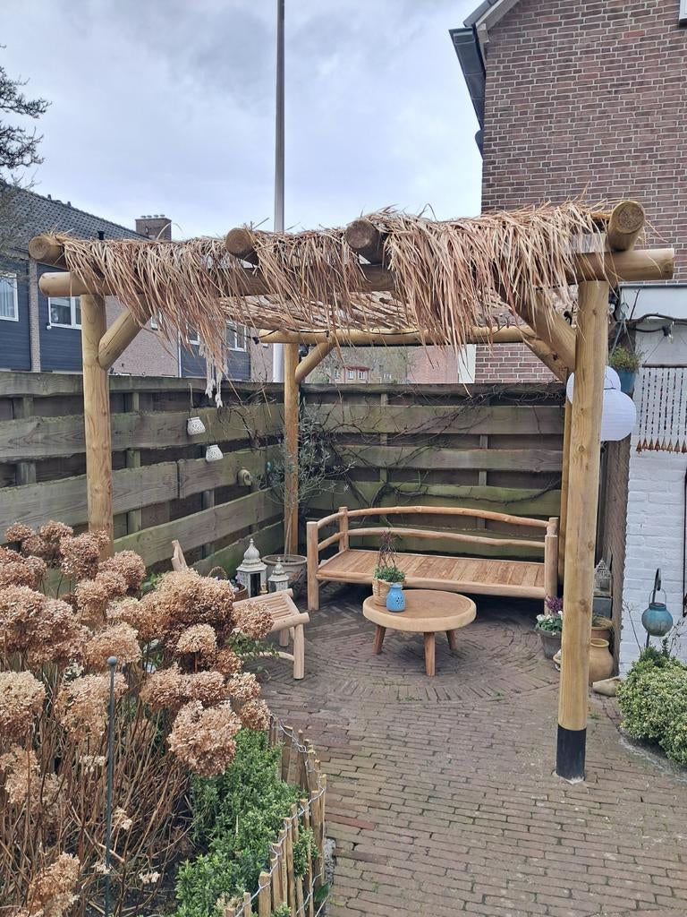 Geïmpregneerde ronde grenen palen, Tuin en Terras, Overkappingen, Ophalen of Verzenden, Nieuw, Carport