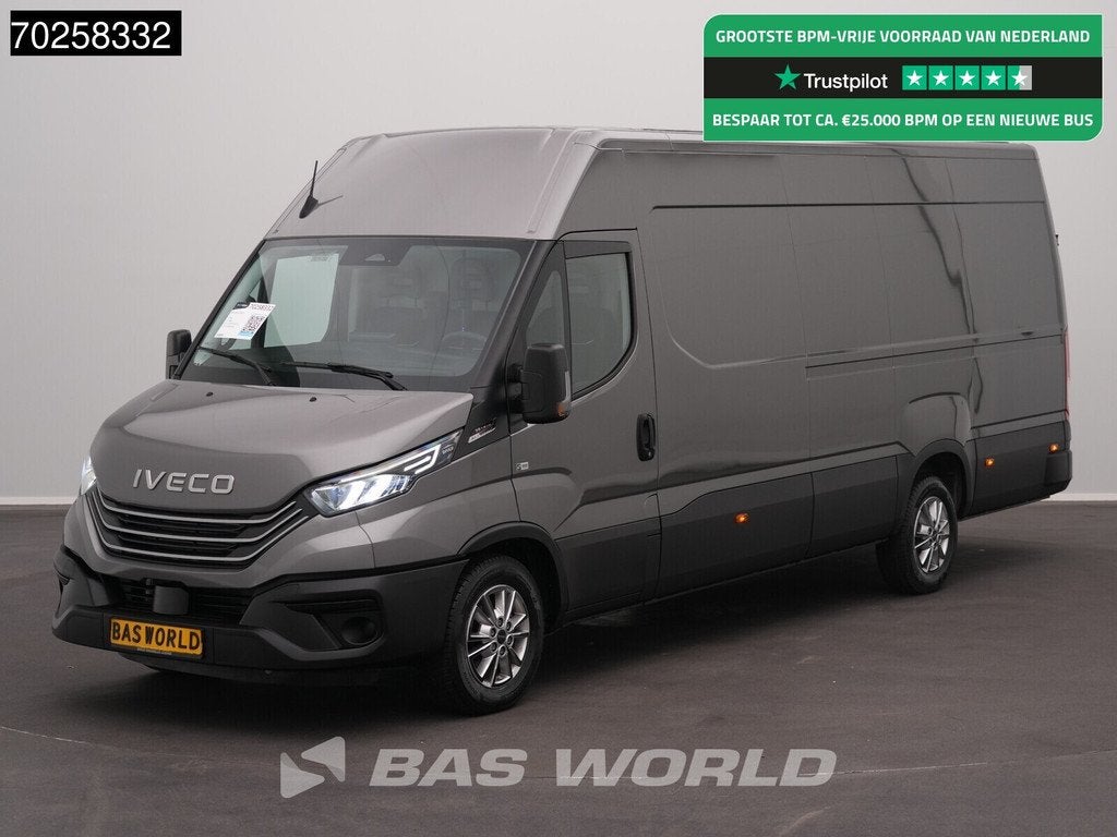 Iveco Daily 35S21 BPM VRIJ! 3.0L Automaat 210PK L3H2 2025-Mo, Auto's, Automaat, Stof, Euro 6, 4 cilinders