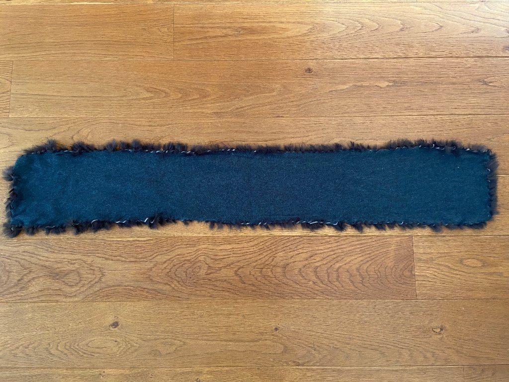 Leuke antraciete sjaal met imitatie bont V&D, Kleding | Dames, Mutsen, Sjaals en Handschoenen, V&D, Ophalen of Verzenden, Zo goed als nieuw