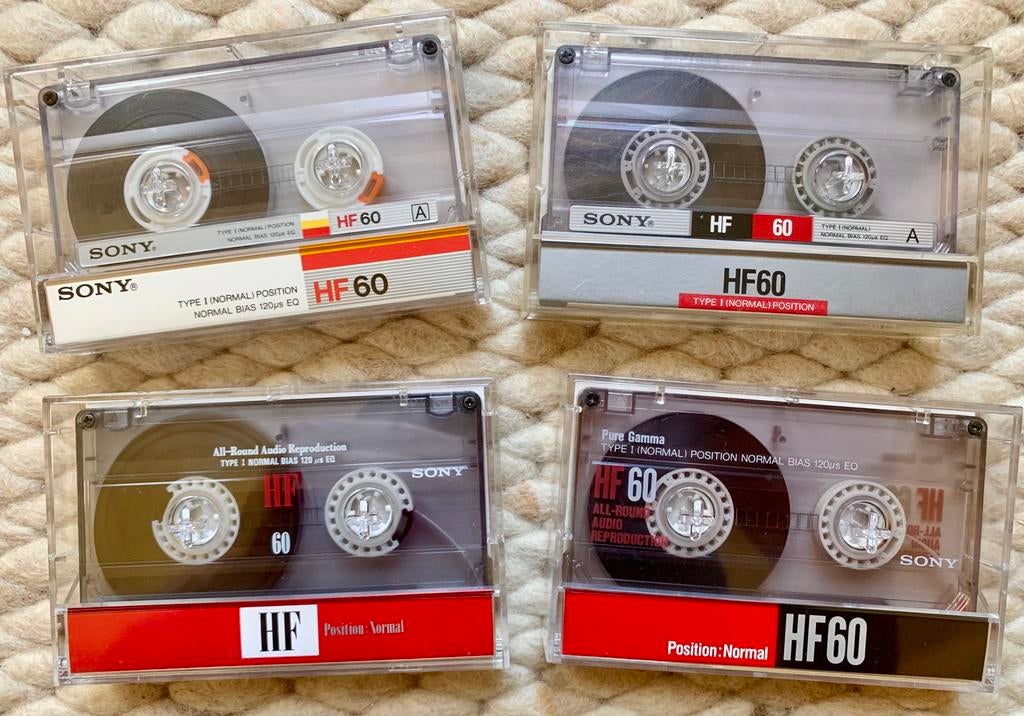 IZGST 20 Sony HF60 cassettebandjes 1986-1992 HF-60 HF 60 C60, Gebruikt, 2 t/m 25 bandjes, Ophalen of Verzenden, Voorbespeeld