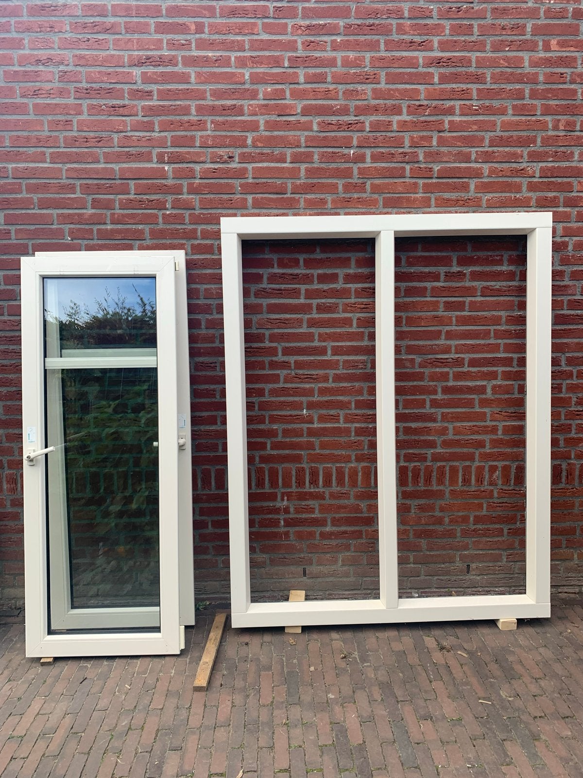Kunststof kiep/kantel raam 173x138 cm, Ophalen, Gevelraam of Ruit, Gebruikt, 160 cm of meer