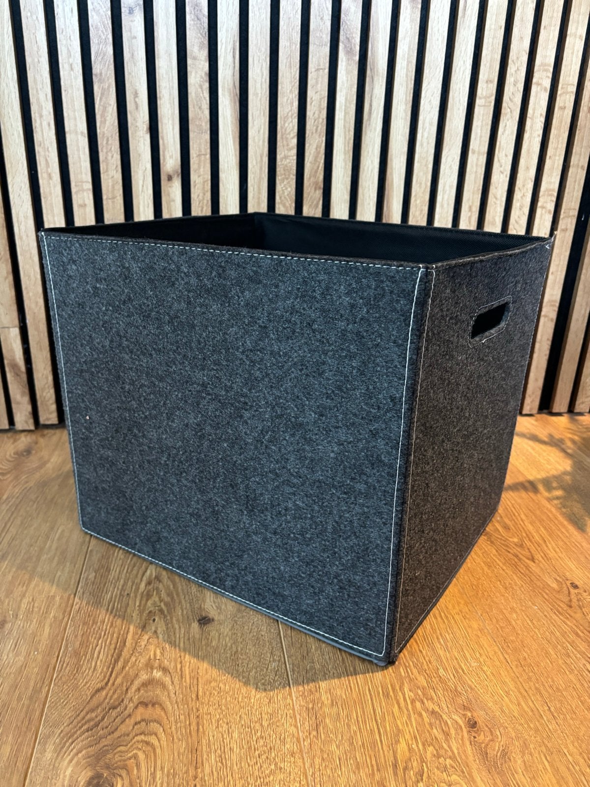 3x IKEA BLADDRA Opbergmand voor Kallax vakkenkast - Grijs, Ophalen, Gebruikt, Grijs, Textiel