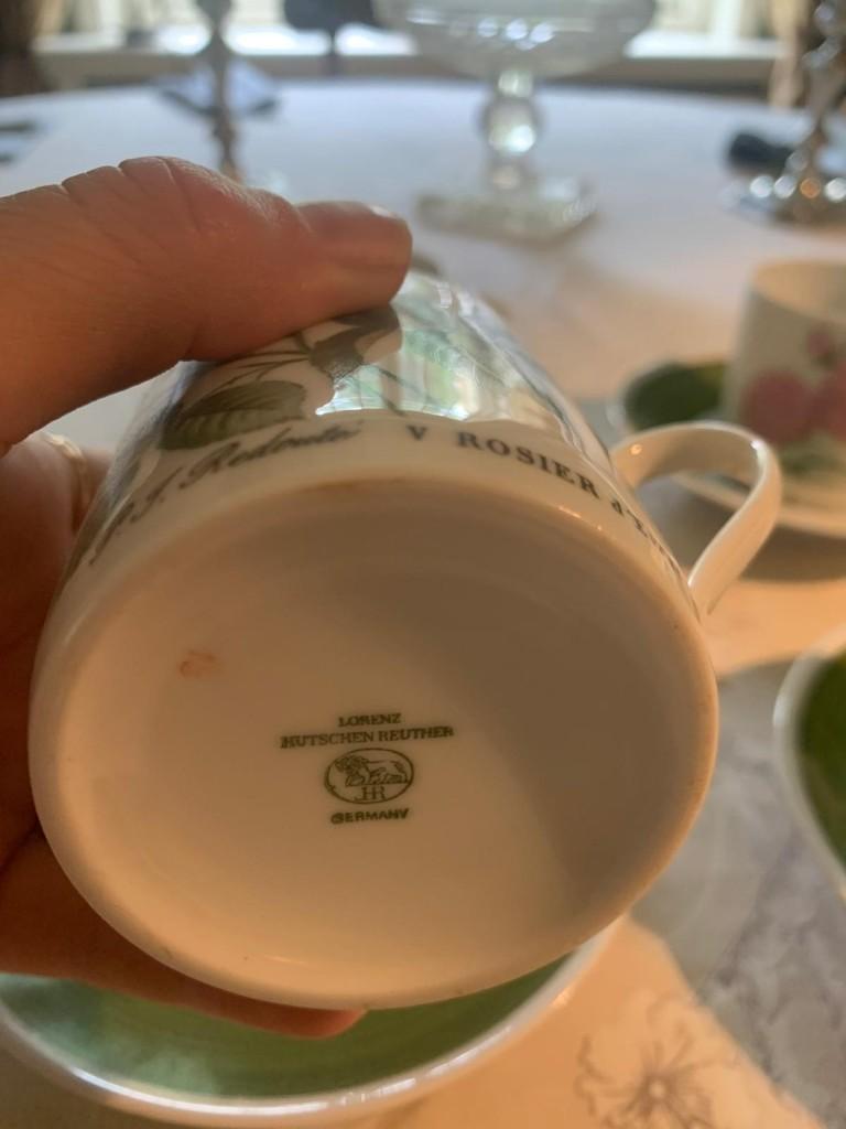 Hutschenreuther Redoute Rosier 6x koffiekopje & schotel, Huis en Inrichting, Ophalen, Zo goed als nieuw, Overige stijlen, Kop(pen) en/of Schotel(s)