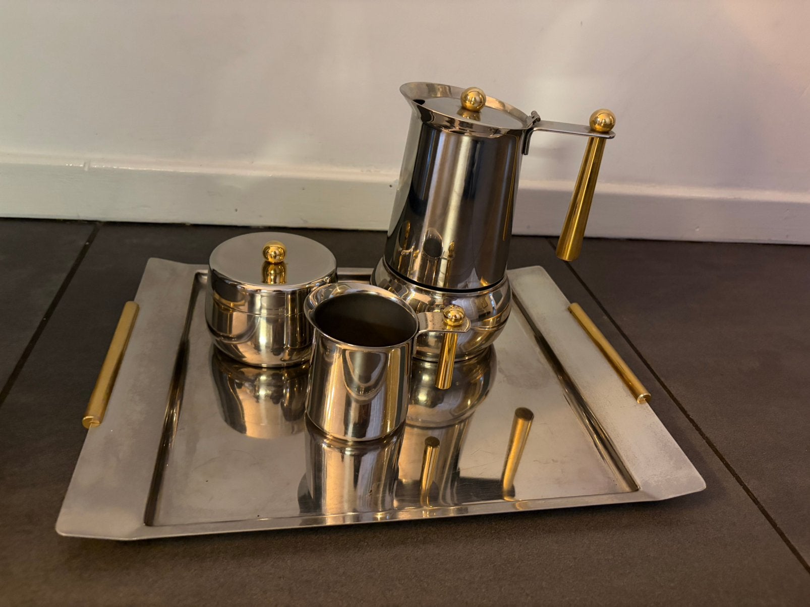Douwe Egberts percolator set Guido Bergsma, Ophalen of Verzenden, Metaal, Overige merken, Overige typen