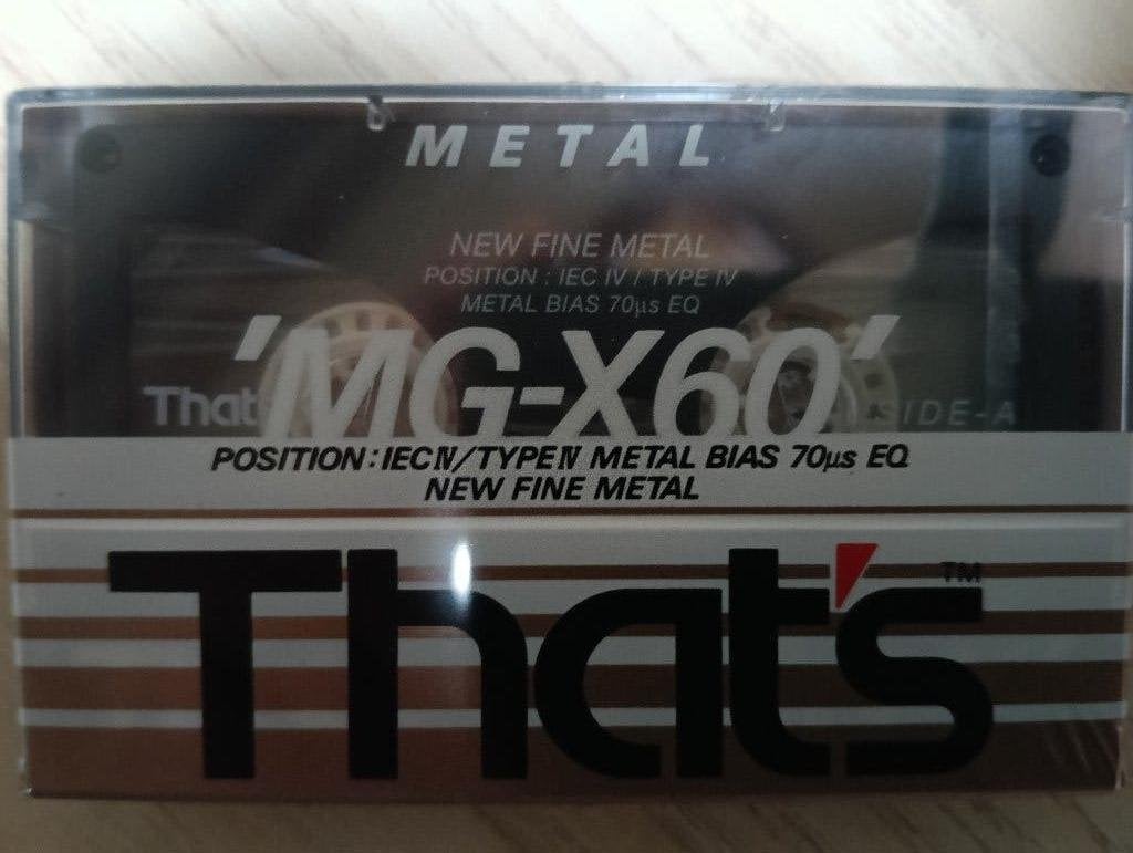 THAT'S Metal cassette MG-X60, Cd's en Dvd's, Ophalen of Verzenden, Nieuw in verpakking, 1 bandje, Onbespeeld